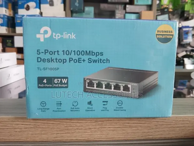 5-Port 10/100mbos Desktop Poe+ Switch (Tl-Sf1005p) · Photo 1