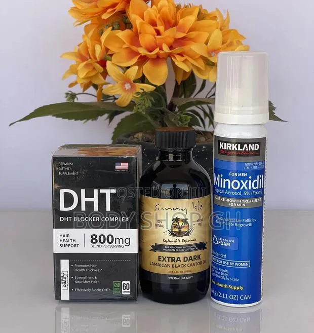 Kirkland Minoxidil Foam +Castor Oil + DHT Blocker -for Hair · Photo 1