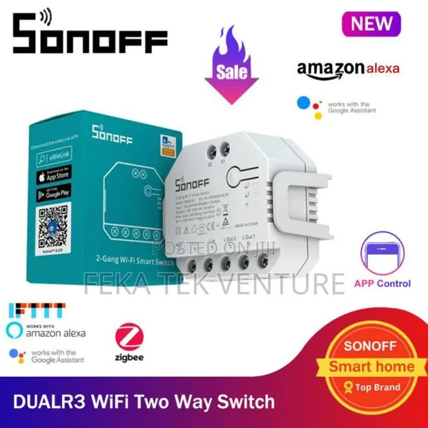 SONOFF DUALR3 Relay Two Way Power Metering Smart Switch · Photo 1
