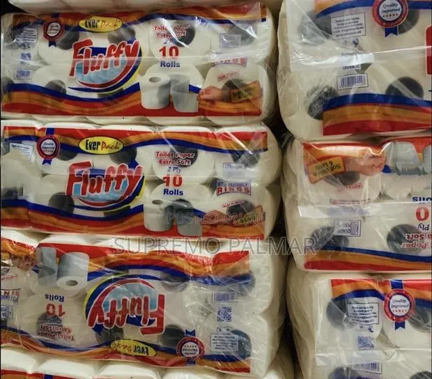 Fluffy Toilet Roll Bag, 70 Pieces/Bag – 7 Packs of 10 Rolls · Photo 1