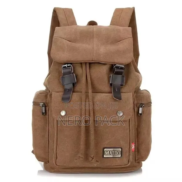 Vintage Waxed Canvas Backpack · Photo 1