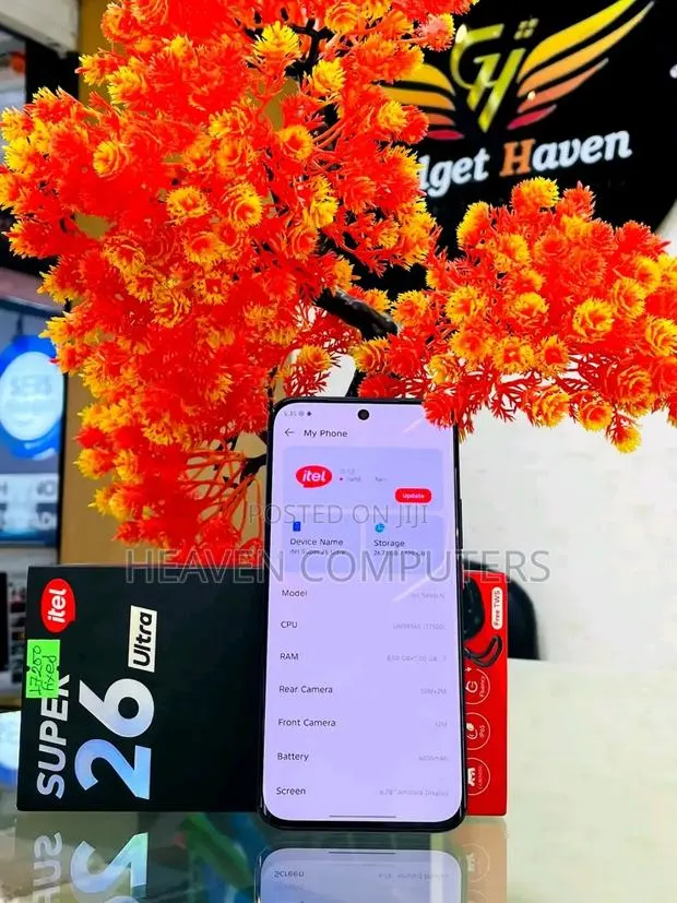 New Itel Super 26 Ultra 128 GB Black · Photo 1
