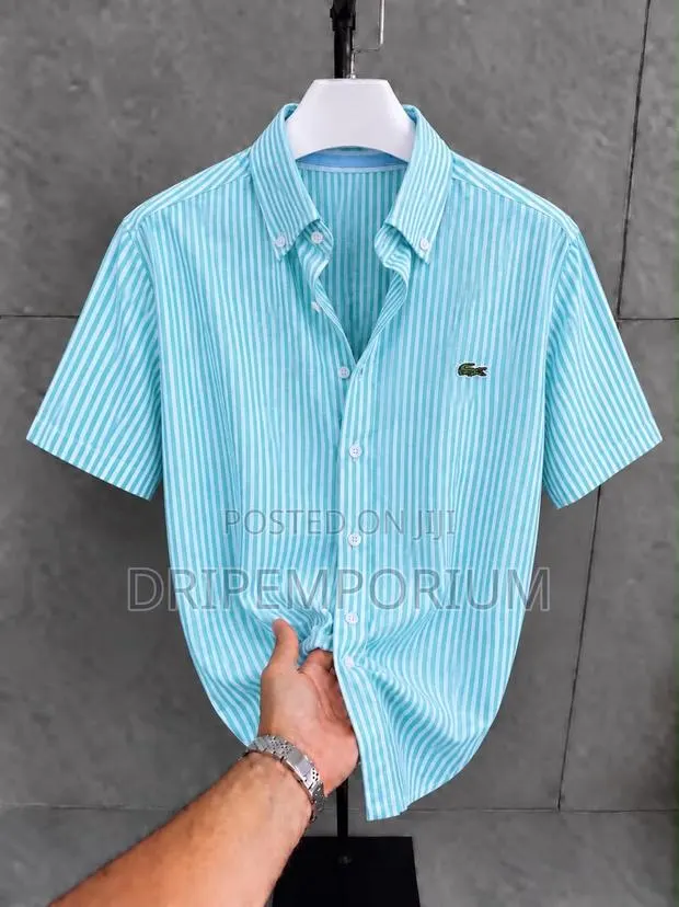 Turquoise Striped Lacoste · Photo 1