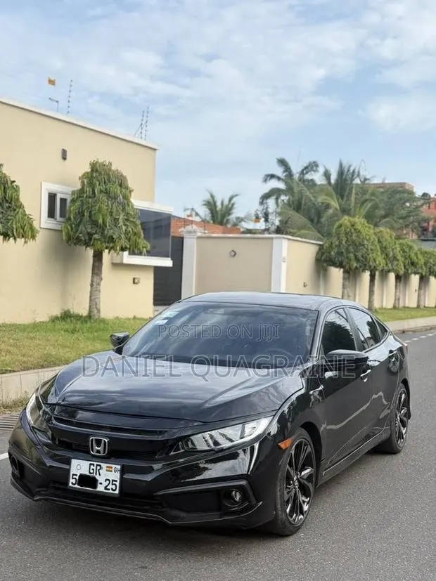 Honda Civic Sport Sedan 2020 Black · Photo 1