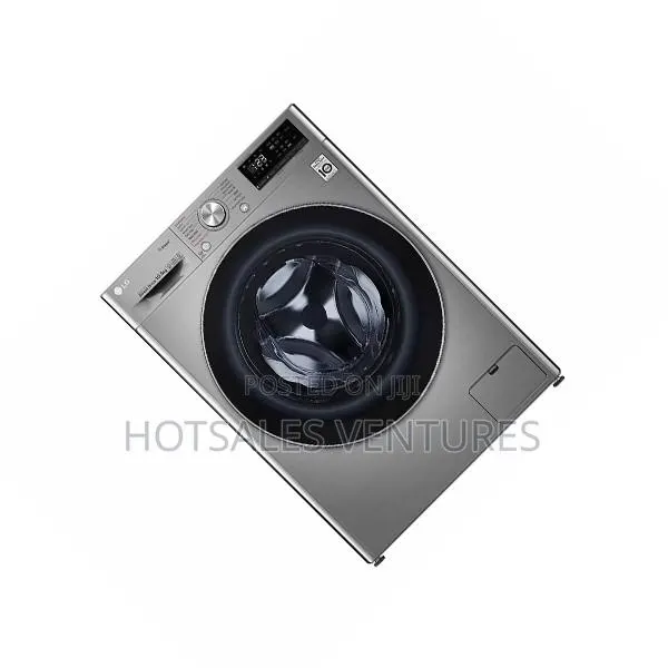LG 10.5kg Front Load Silver Washing Machine - F4v5ryp2t · Photo 1