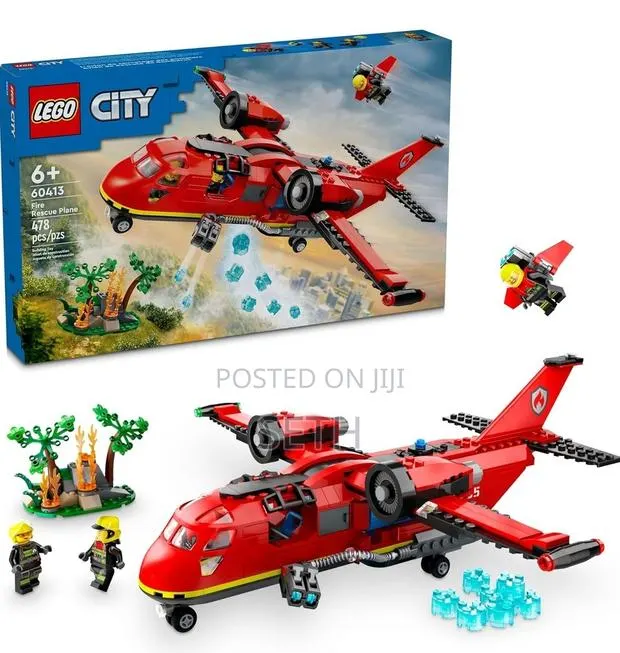 LEGO City Fire Rescue Plane Toy for Kids and Fans of Firefig · Photo 1