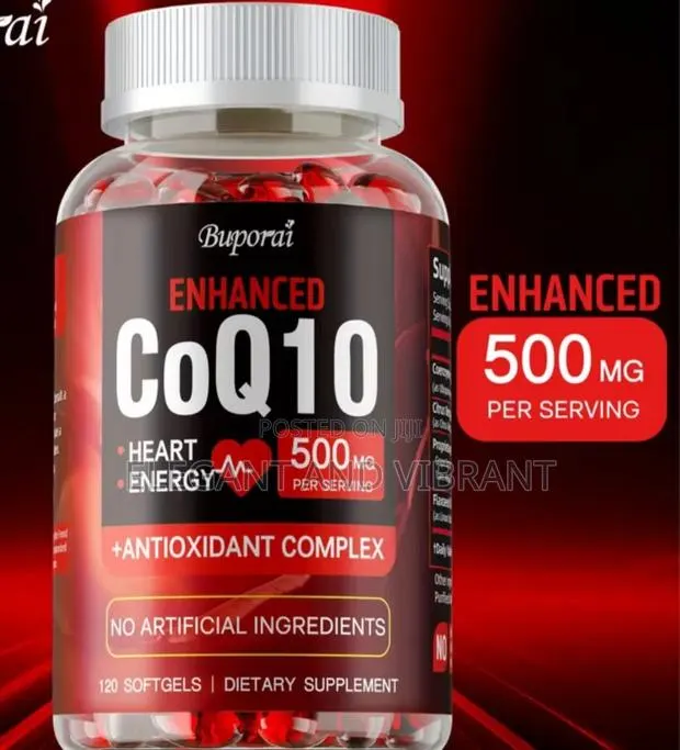 CoQ10 500mg-Supports Heart Health, Energy Antioxidant Sup 120pcs · Photo 1