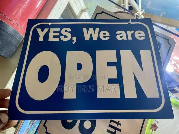 Yes, We’re Open/Closed Door Signage · Photo 1