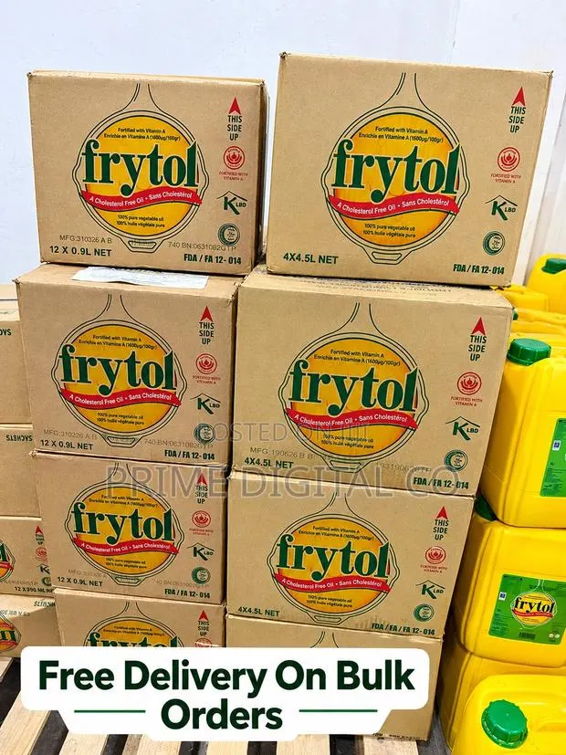 Frytol Cooking Oil 4.5L X 4 – 18 Litres Box · Photo 1