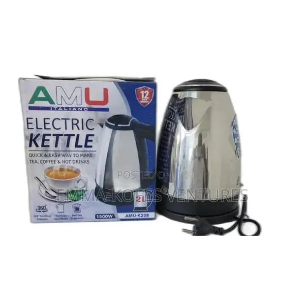 2l Automatic Stainless Steel Electric Kettle -1500w- (2 Pins) · Photo 1