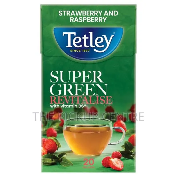 Tetley Super Green Revitalise Strawberry Raspberry 20 Bags · Photo 1
