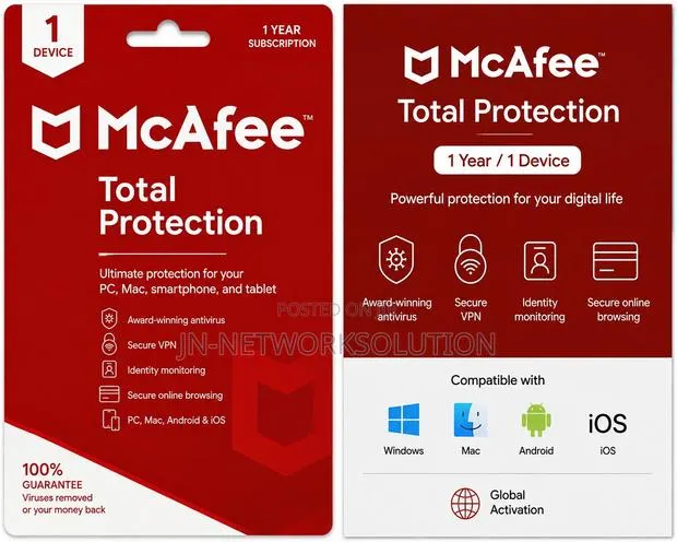 McAfee Total Protection 1 Year / 1 Device (Global) · Photo 1