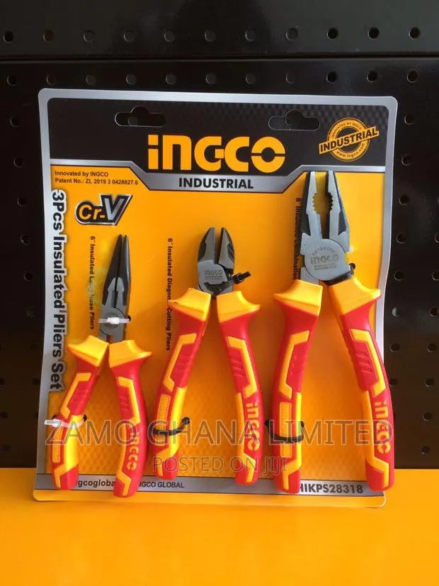 3 PCS Insulated Pliers Set # Hikps28318 · Photo 1