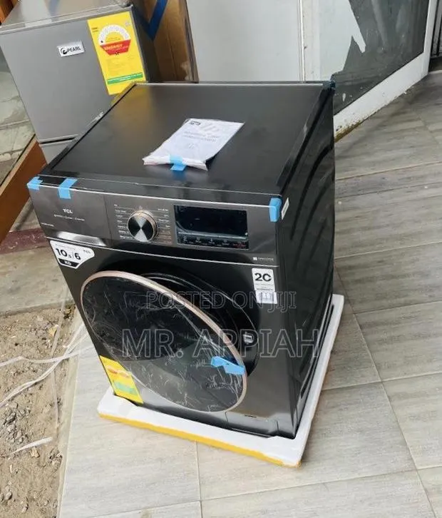 Classic Design TCL 10.5kg Front Load Washing Machine(Gray)Dryer · Photo 1