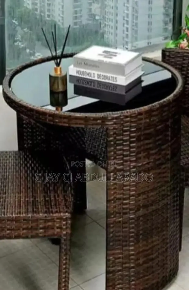 Two Chairs With Table and Glass · Photo 1