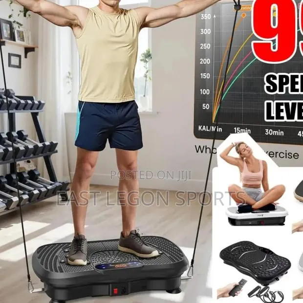 Vibration Plate Platform Home Gym Body Exercise Full Body Masarge · Photo 1