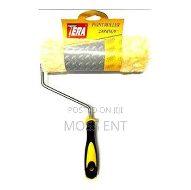 Roller Brush 9 Inch TPR Handle Yellow/Black - Rb-TPR · Photo 1