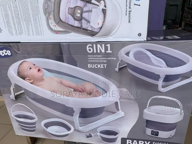 Chicco 6in1 Foldable Bath Tub With Washing Machine · Photo 1