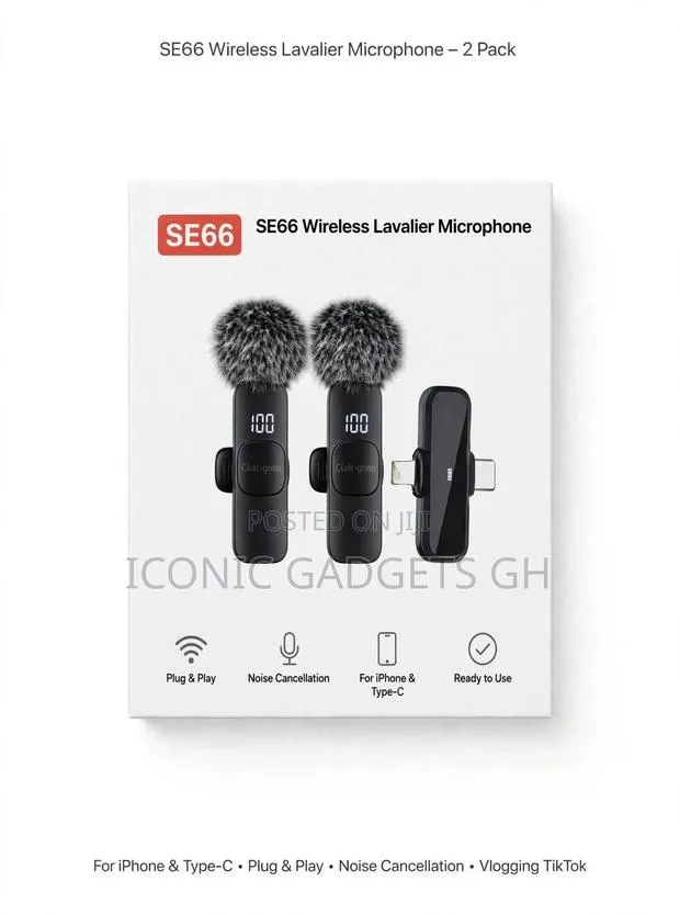 Wireless Lavalier Microphone - 2 Pack · Photo 1