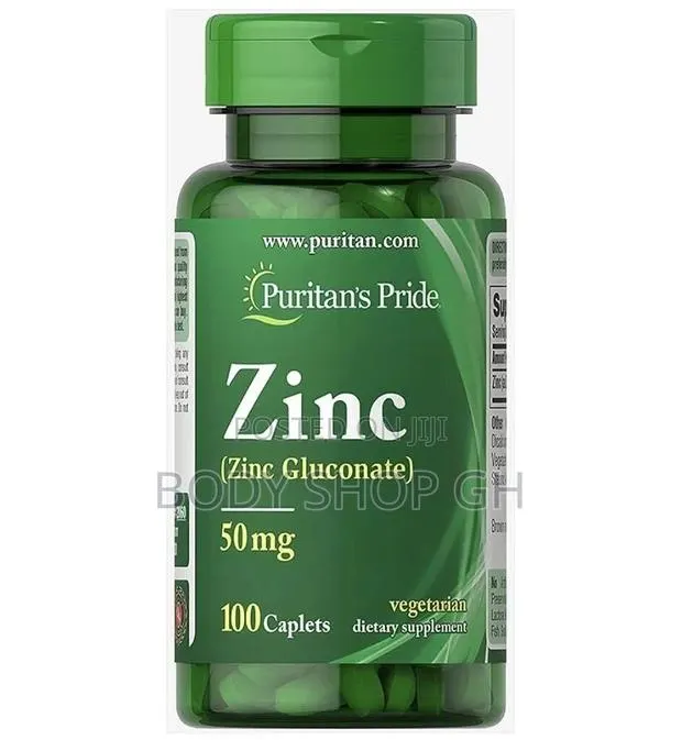 Puritan's Pride Zinc Chelate 50 Mg 100 Tabs · Photo 1