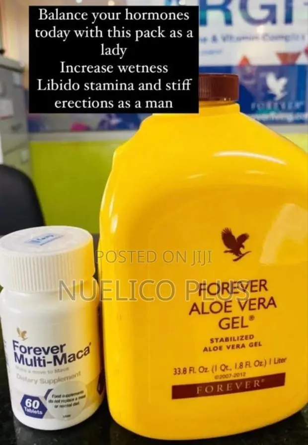 Forever Aloe Vera Gel + Multi-Maca – Men’S Vitality Performance Pack · Photo 1
