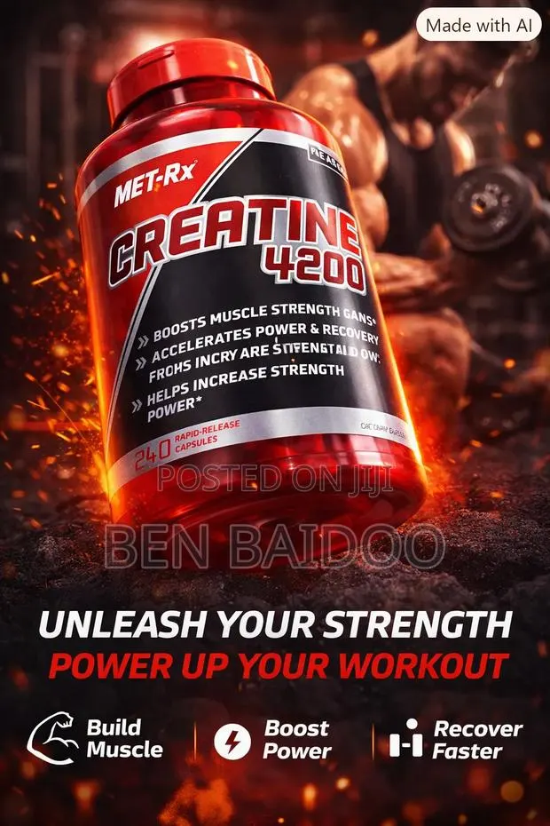 Creatine Capsules Supplement (Power-Up) · Photo 1