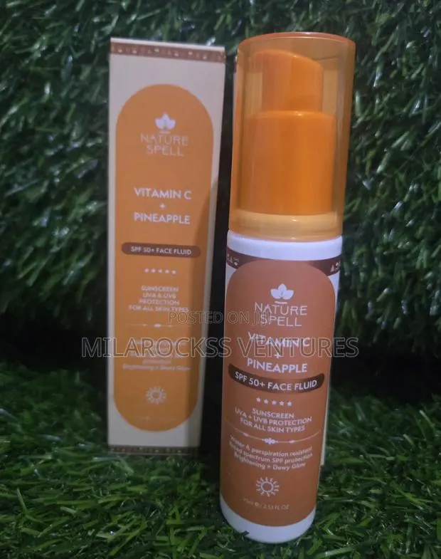 Nature Spell Vitamin C + Pineapple Sunscreen SPF 50. 75ml. · Photo 1