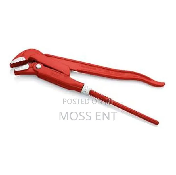 Pipe Wrench 320mm Open 42mm Bent Nose 45d All Red - K- · Photo 1