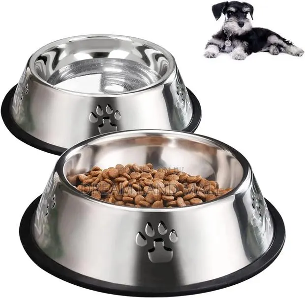 Pet Double Metallic Bowl · Photo 1
