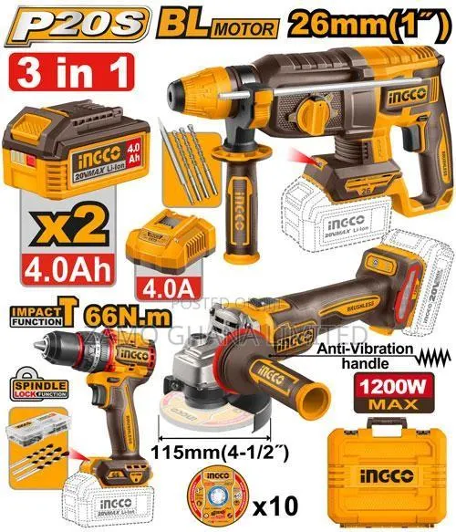 3 PCS Cordless Combo Kit - Ckli202598 · Photo 1