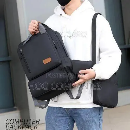 3in1 Waterproof 17' Laptop Backpack Travel School Bag- Fast Delivery · Photo 1