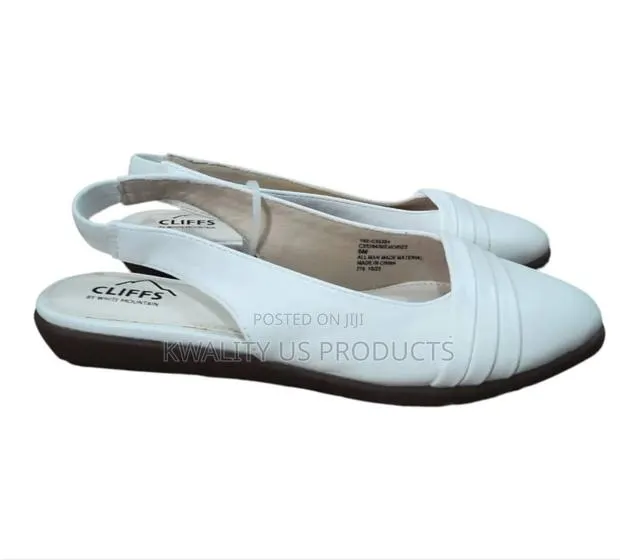 Cliffs Ladies Flat Sandal - White Colour · Photo 1