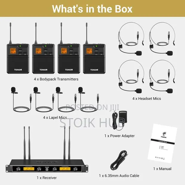 Tonor Tw844 Uhf Mikrofon Set 4 Channel · Photo 1