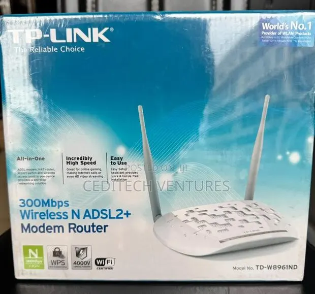 Wireless N ADSL2+ Modem Router 300mbps · Photo 1