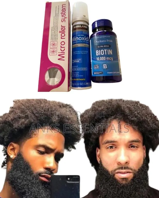 Kirkland Foam, Biotin Roller Combo – Complete Hair Growth Kit · Photo 1