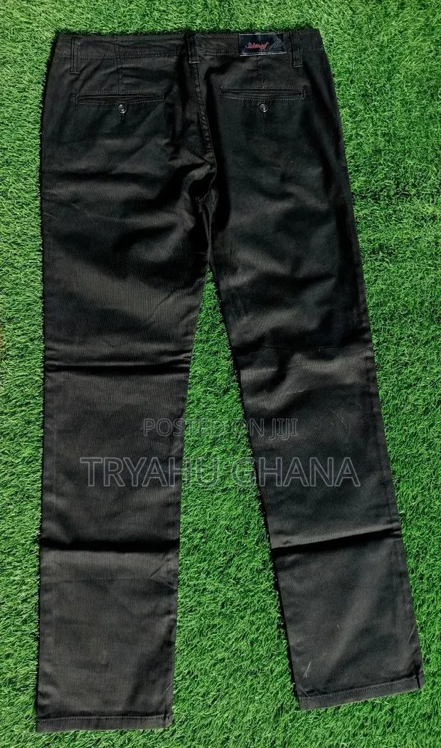 Classy Pure Black Kharki Jeans Trousers Available in Size 34 · Photo 1