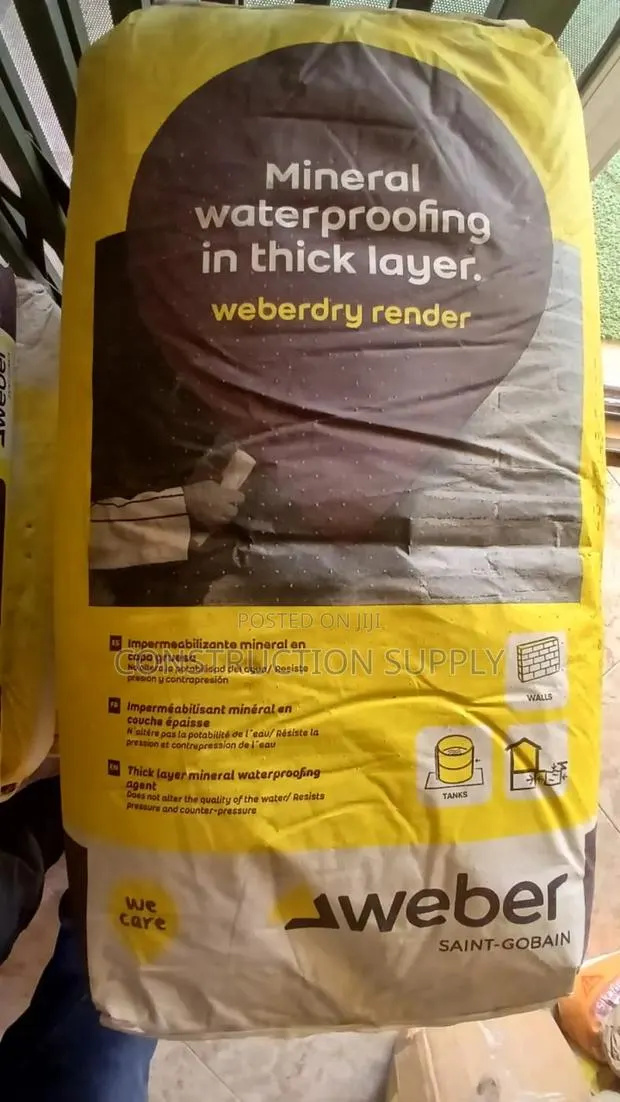Weber Dry Render - Waterproof Plastering Mortar - 20kg · Photo 1