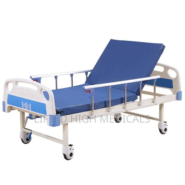 One (1) Crank Hospital Bed – Adjustable Medical Bed for Patients · Photo 1