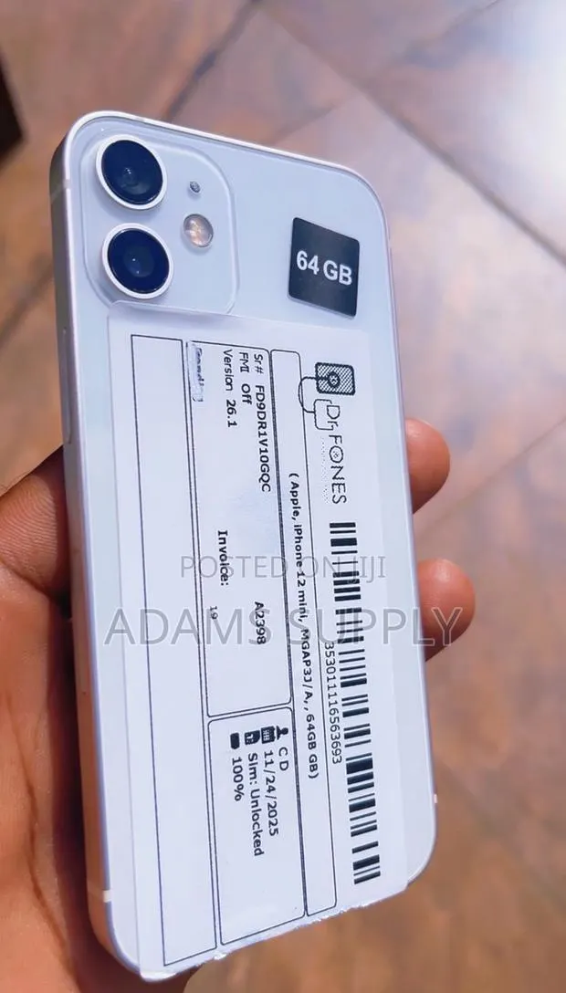 Apple iPhone 12 mini 64 GB White · Photo 1