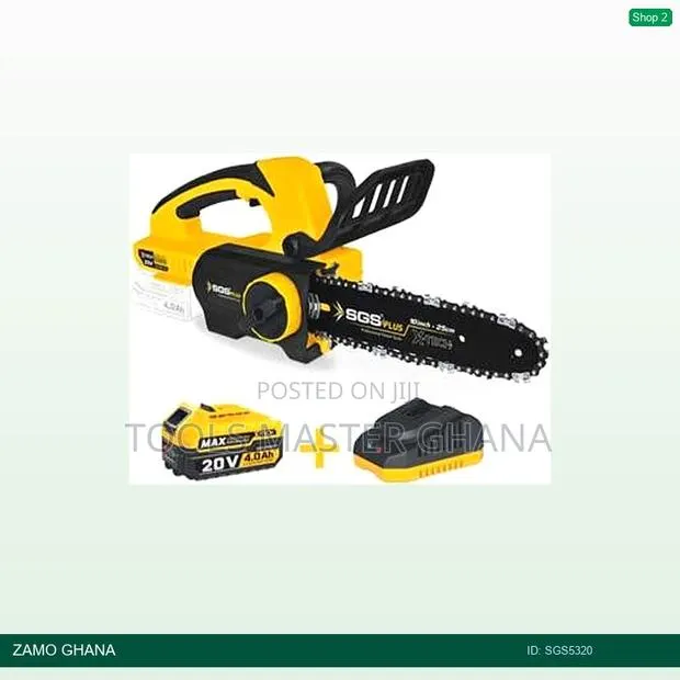 X-Tech Cordless Chainsaw Set 20v 4a 1battery 1charger - Sgs5320 · Photo 1