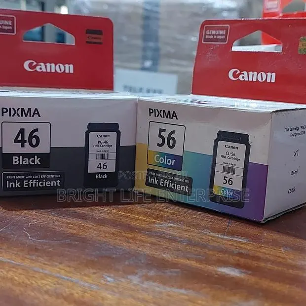 Canon Pg-46 Black ,Pg -56 Color Cartridge · Photo 1