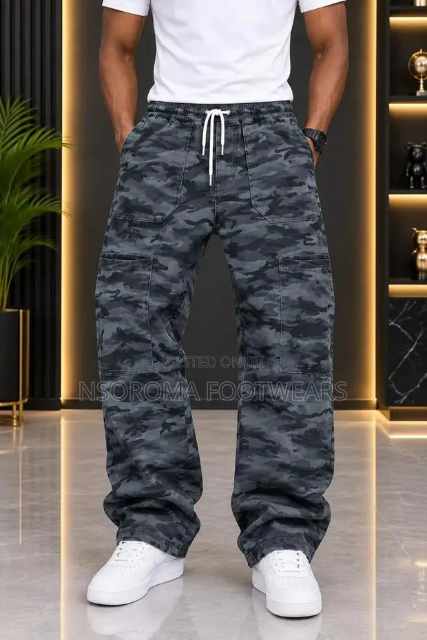 Quality Camo Joggers for Men – Ready Stock, Sizes XL–4XL · Photo 1
