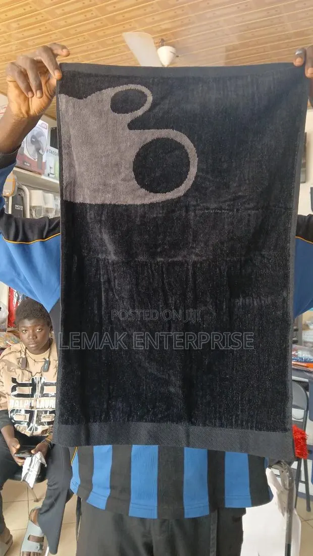 Cotton Towel Black 16"×24 · Photo 1