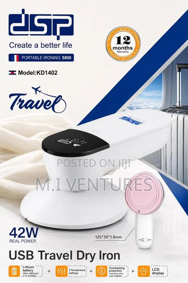 Mini Rechargeable Travel Iron · Photo 1