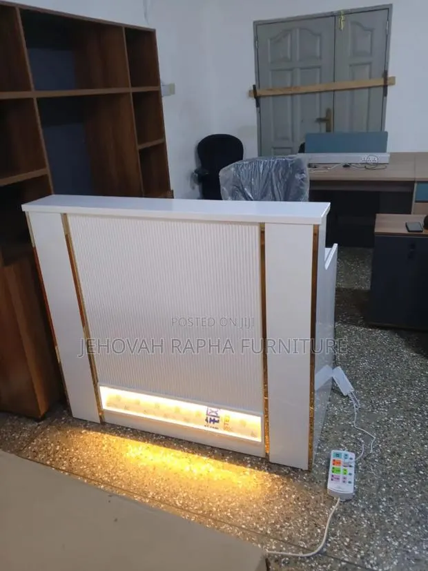 Receptionist Desk With Led Lights · Photo 1