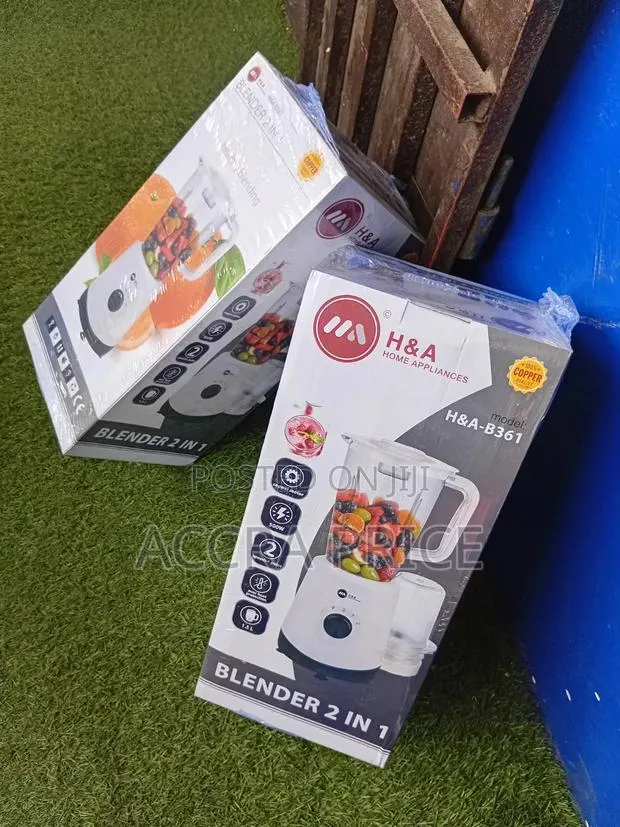 NON _Slip Feet _H&A 2 IN1 Blender 100 % Copper Motor With Fuse · Photo 1