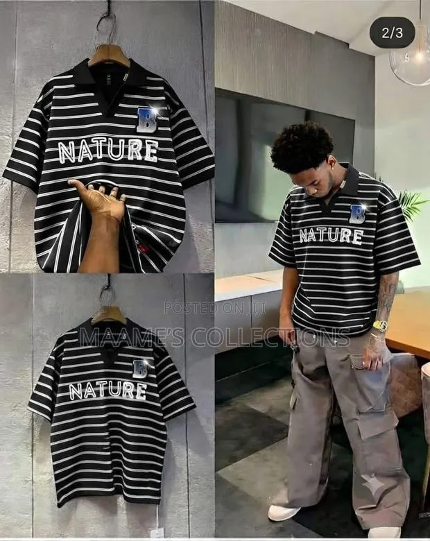 Stylish Striped Polo Shirt for Men – Casual Wear · Photo 1
