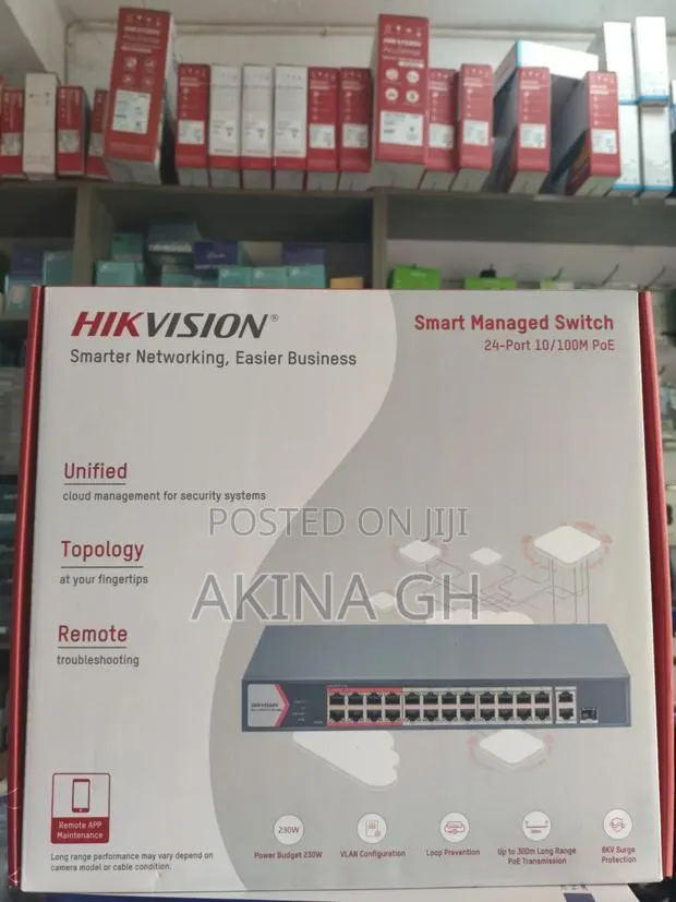 Hikvision 24 Port Smart Managed Networking Switch/ DS-3E1326P-EI/M · Photo 1