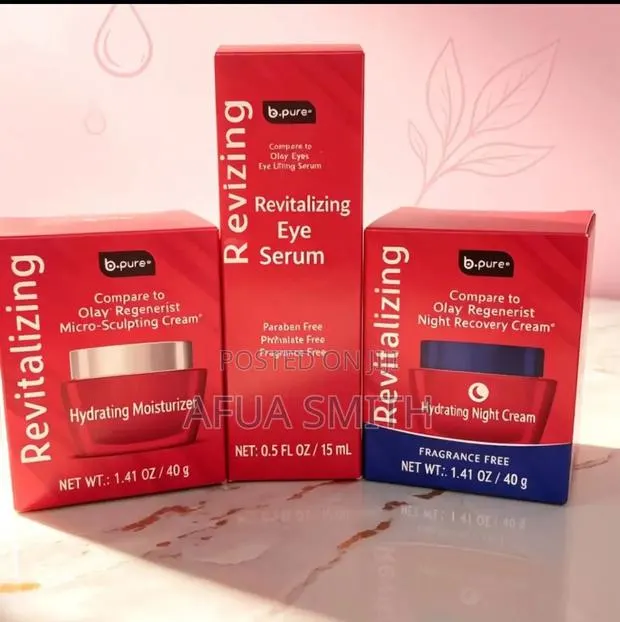 B Pure Hydrating Moisturizer,Night Cream and Eye Serum · Photo 1