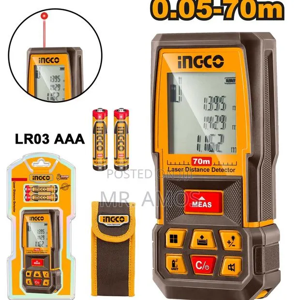 70m Laser Distance Detector With Aaa Batteries - Hldd0708 · Photo 1